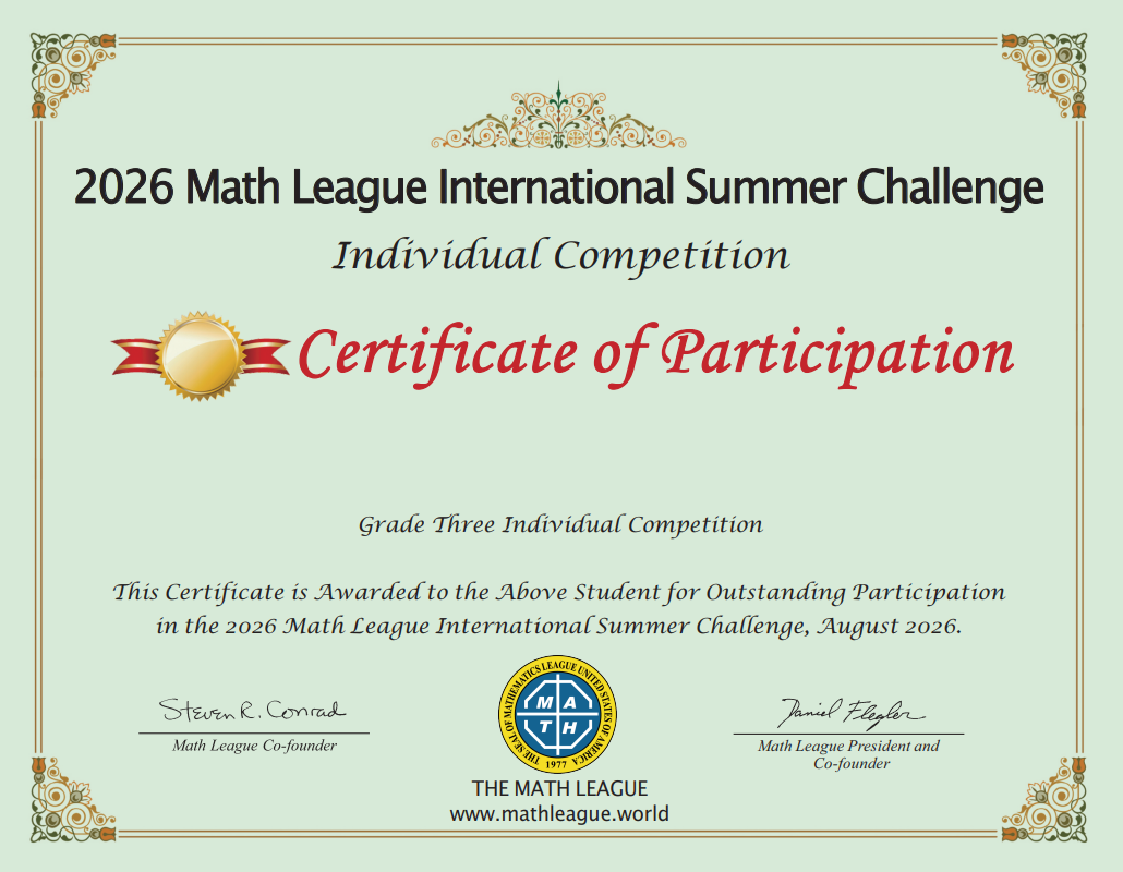 Certificate of Participation 证书